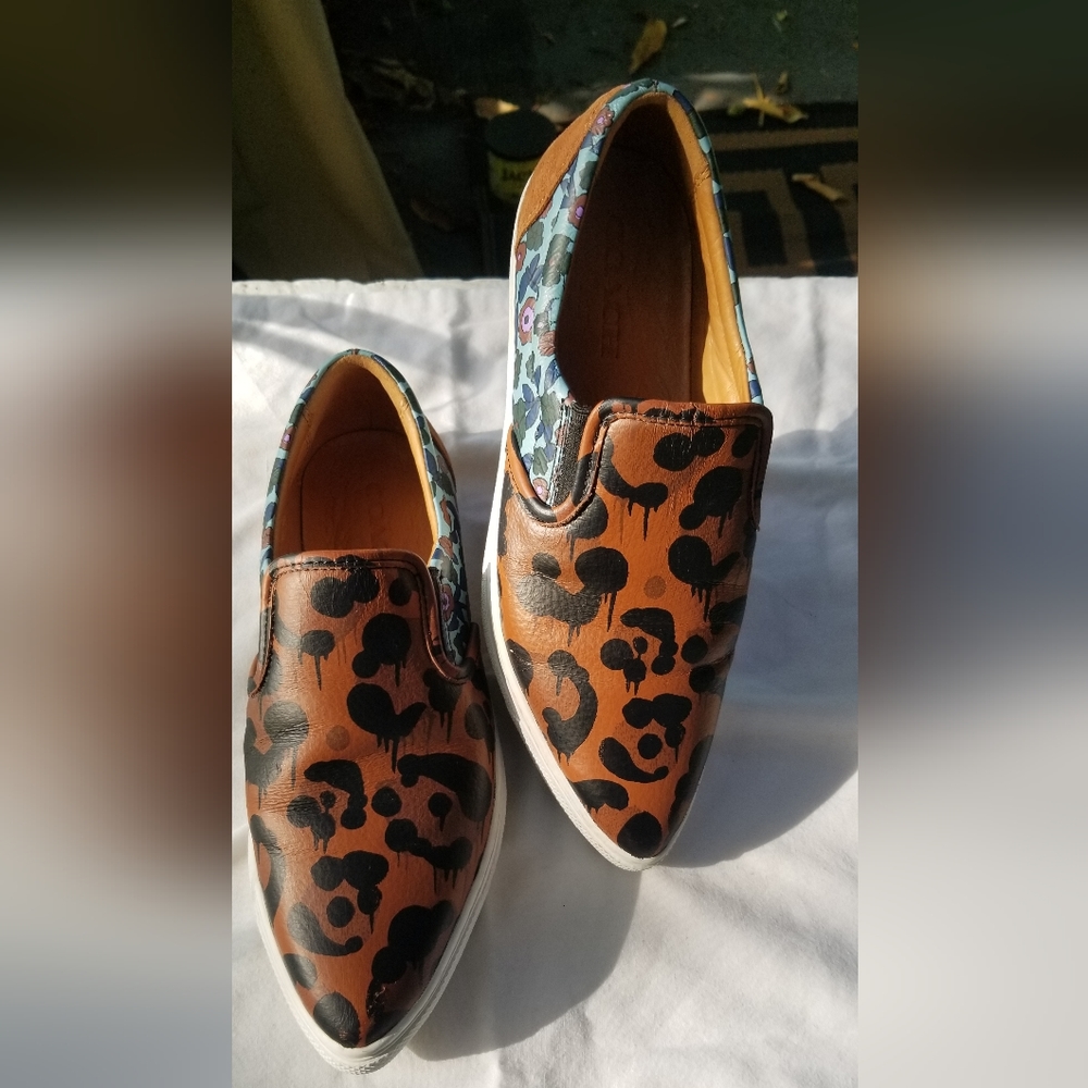 COACH C103 WILDBEAST NAPPA/NAP Slip on sneakers size 8 1/2 medium